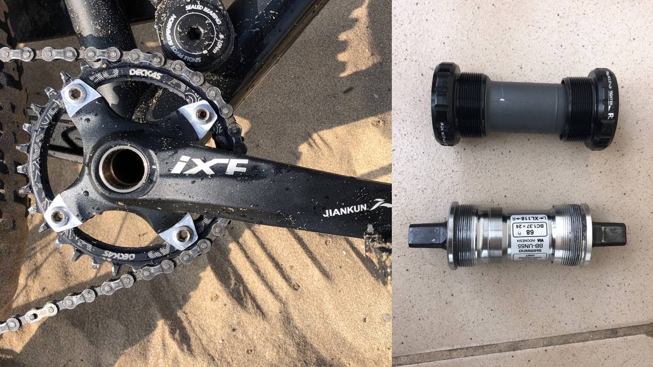 Biela IXF Jiankun Aliexpress Hollowtech❗️ADIOS al pedalier de eje cuadrado❗️Crankset & Axle box