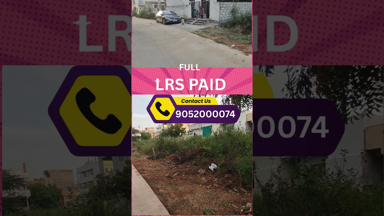 @BODUPPAL, Telephone Colony. 200 Sq.Yds North Facing Full LRS Paid Plots for Sale. #plot #boduppal