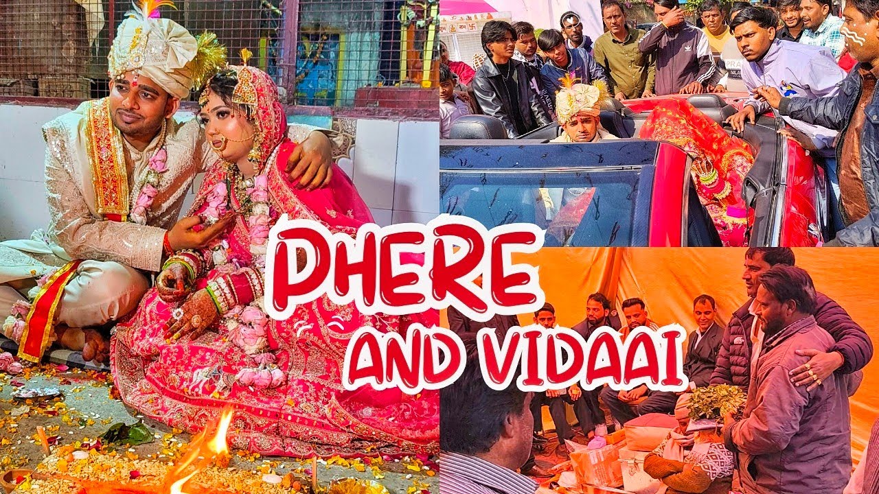 Phere, Juari & Vidaai Vlog 💔👰 | Meri Bhen Tanya Ki Shaadi | Nandini Boyat Vlogs