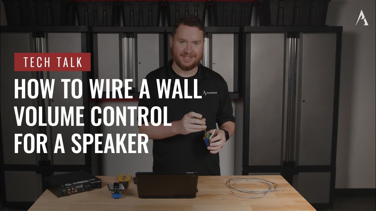 Как подключить настенный регулятор громкости для динамика в выпуске Pro Acoustics Tech Talk 120