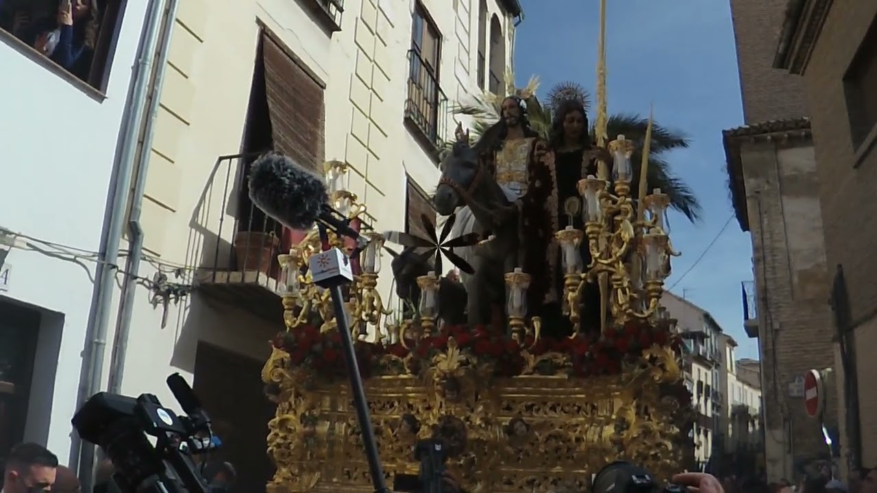 Entrada de Jesús en Jerusalén y  Ntra. Sra. de la Paz (Borriquilla), Domingo de Ramos Granada 2022.