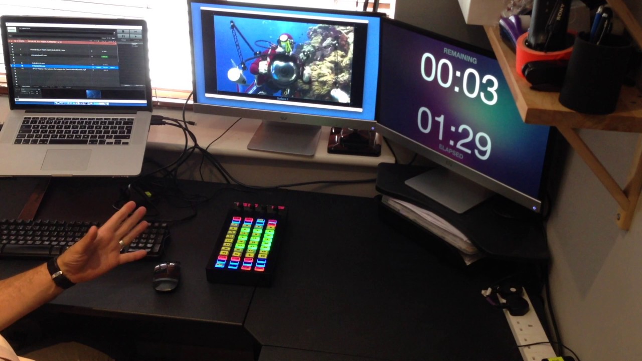 Qlab Show Control via Behringer CMD LC-1