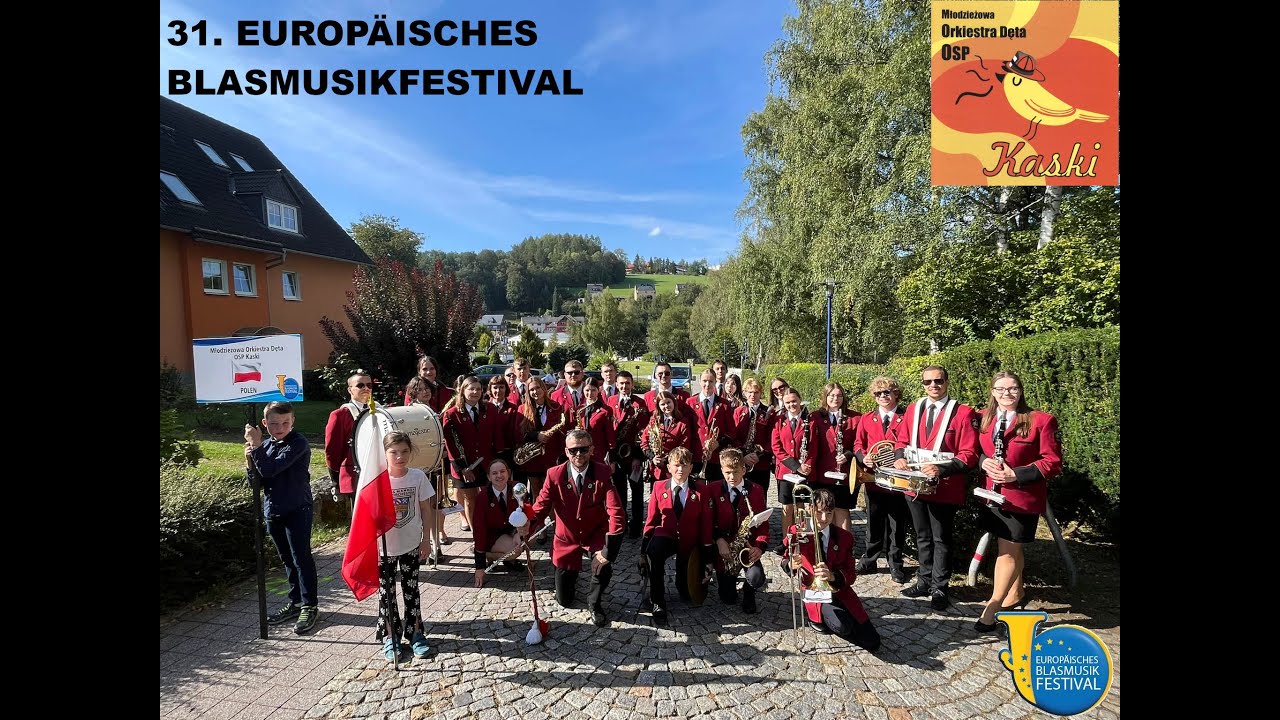 Koncert Młodzieżowej Orkiestry Dętej OSP w Kaskach 31. EUROPÄISCHES BLASMUSIKFESTIVAL w Bad Schlema