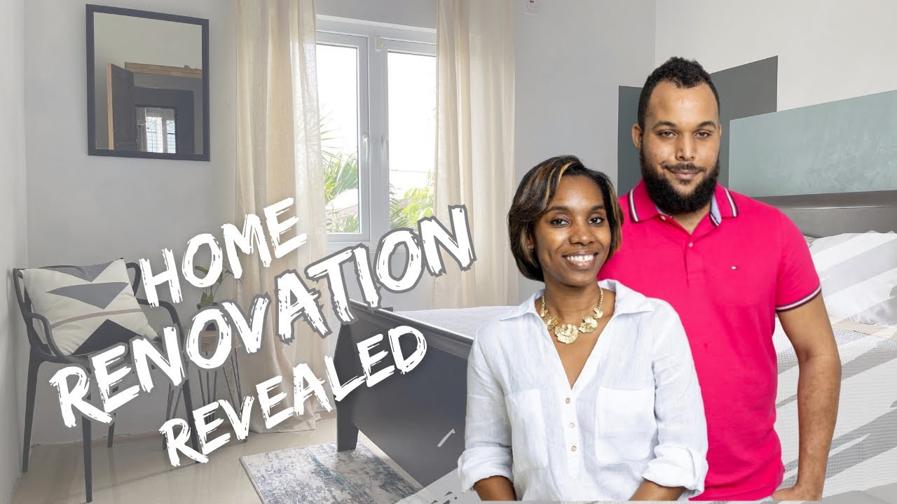 Bedroom Dining room Office Renovation revealed in our Jamaican Fixer Upper before and after |