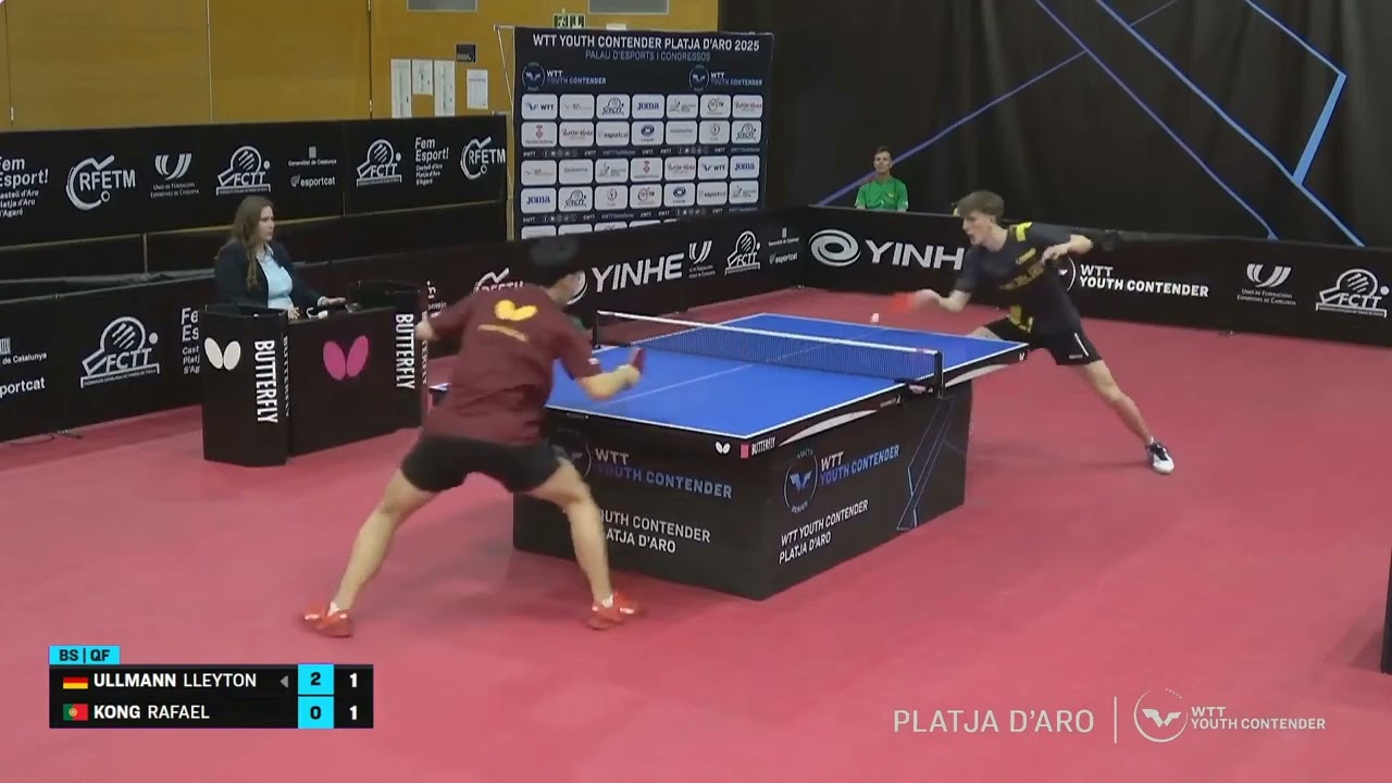 Lleyton Ullmann (GER) vs Rafael Kong (POR) | U19 QF | 2025 WTT Platja d'Aro