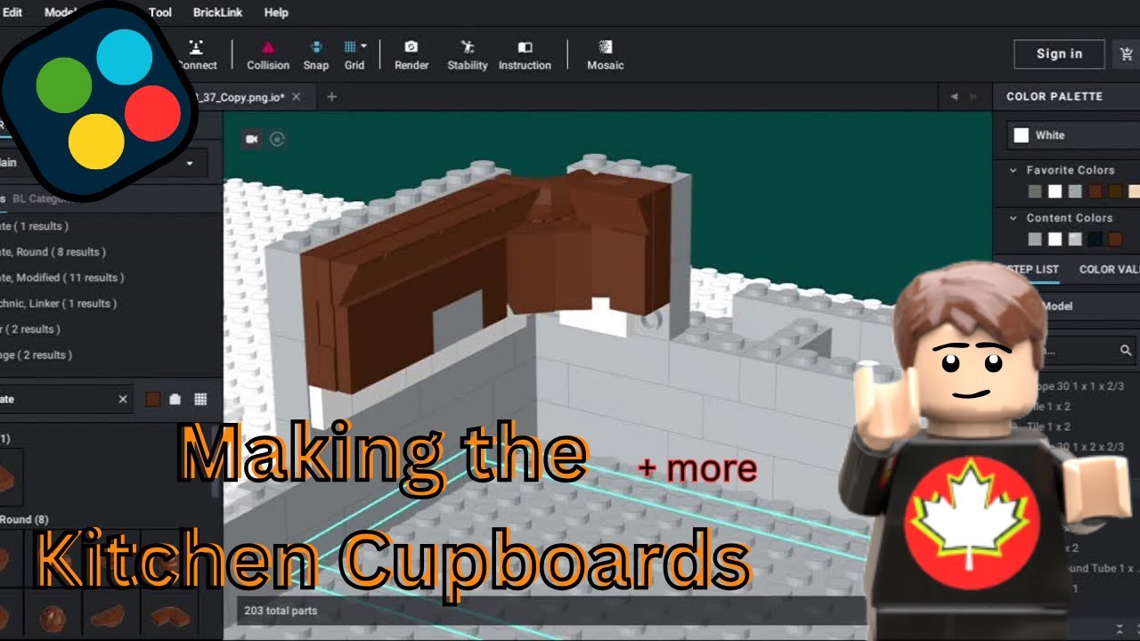 LEGO Kitchen Cupboards and Projects