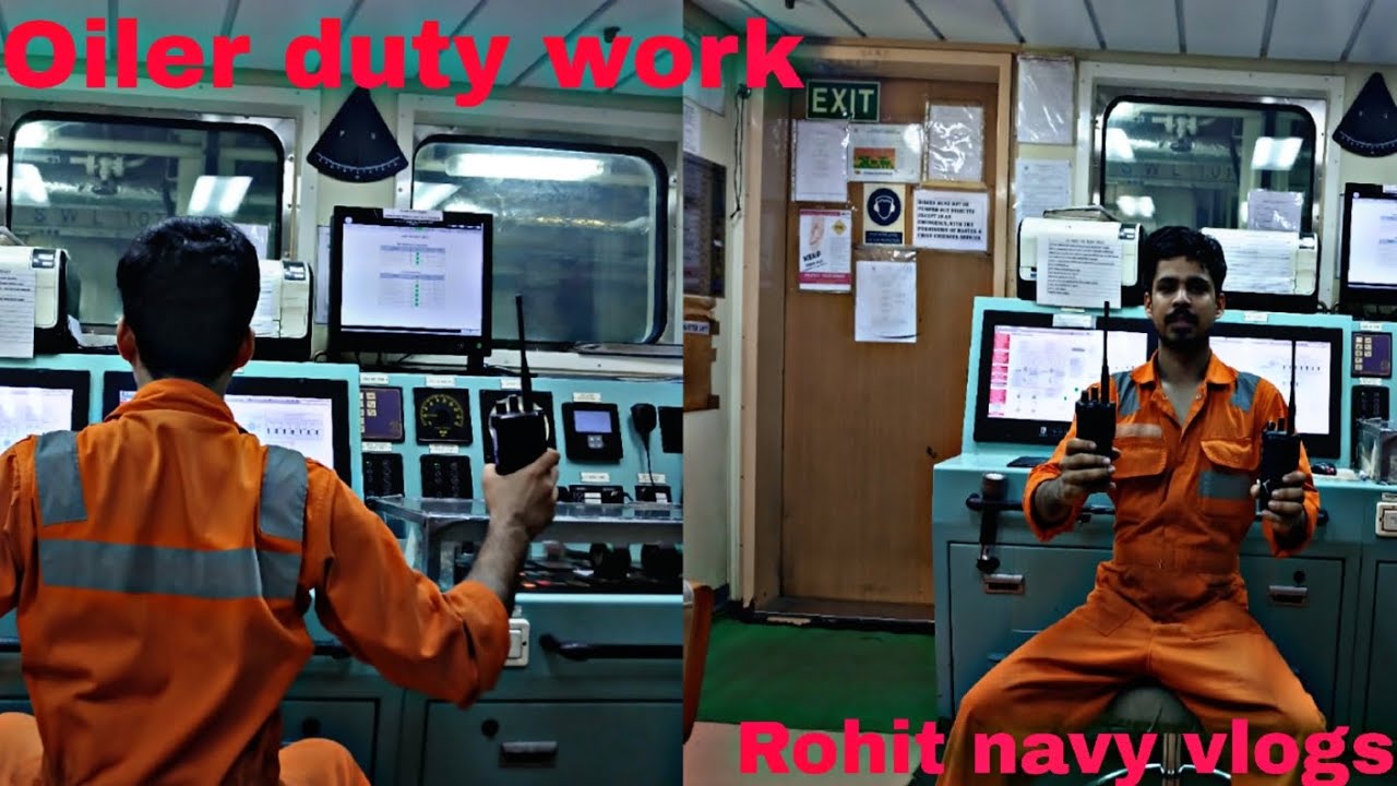 First Time oiler duty me kya kam hota h merchant navy engine room duty night watch ❤️🚢🚢💸
