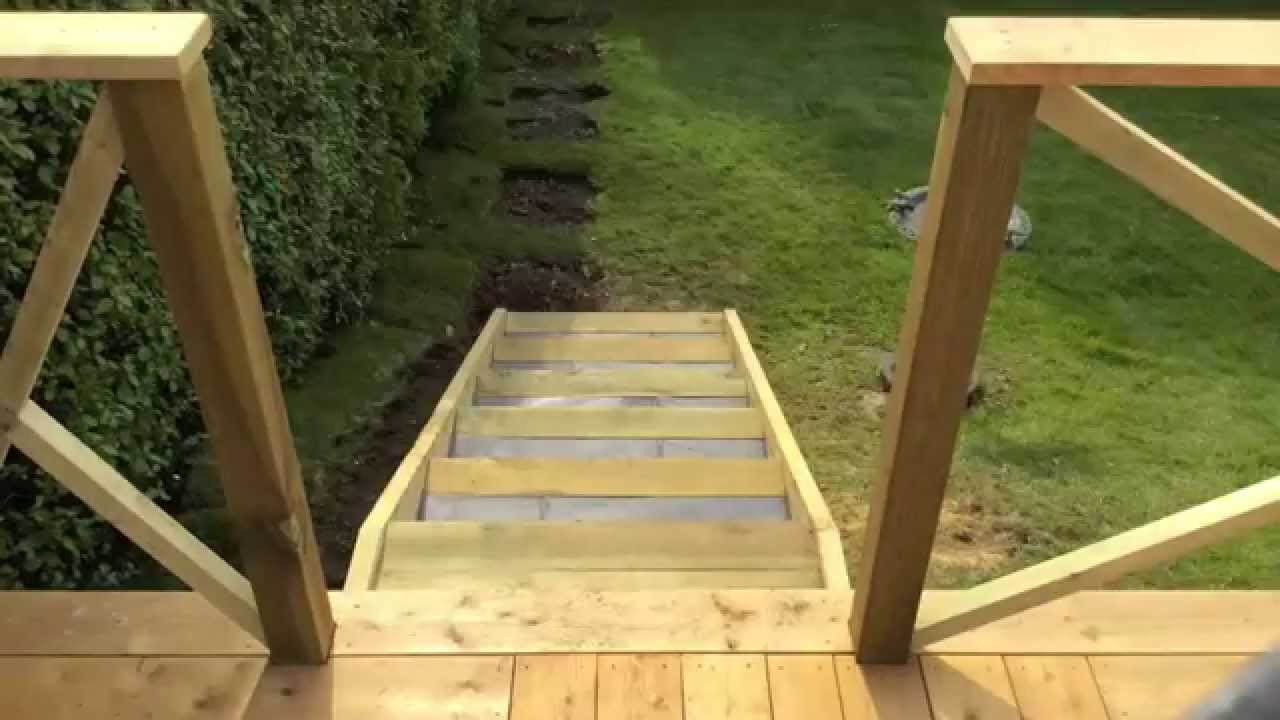 Siberian larch decking, landscaping,Time lapse