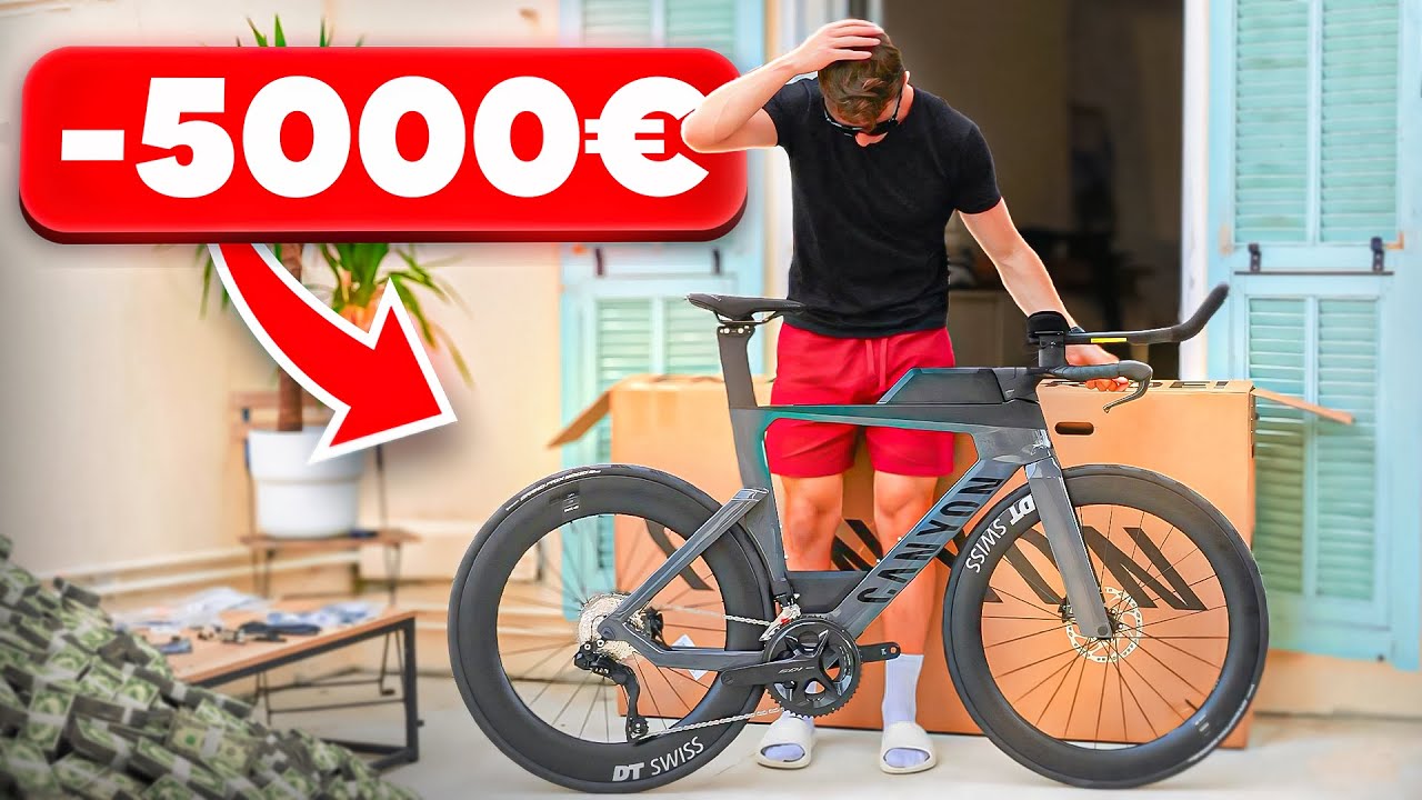 MON NOUVEAU VÉLO DE TRIATHLON 😱 ça roule vite !