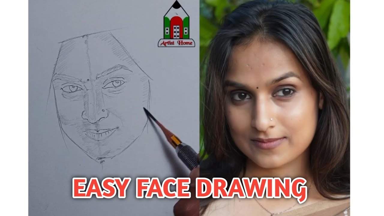 Step by Step Face Drawing Tutorial | Learn to Draw a Realistic Face