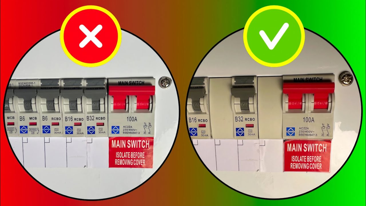 Should MCB's & RCBO's be Spaced Out in a Consumer Unit?