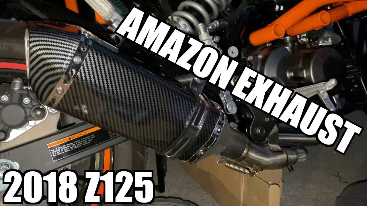 Installing a Amazon Exhaust on my 2018 Kawasaki Z125