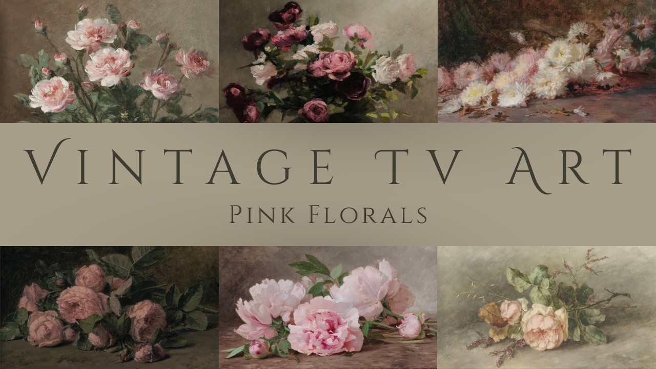 Vintage Floral Art For Your TV | Flower Oil Painting Still Life | 4K TV Art Slideshow & Screensaver
