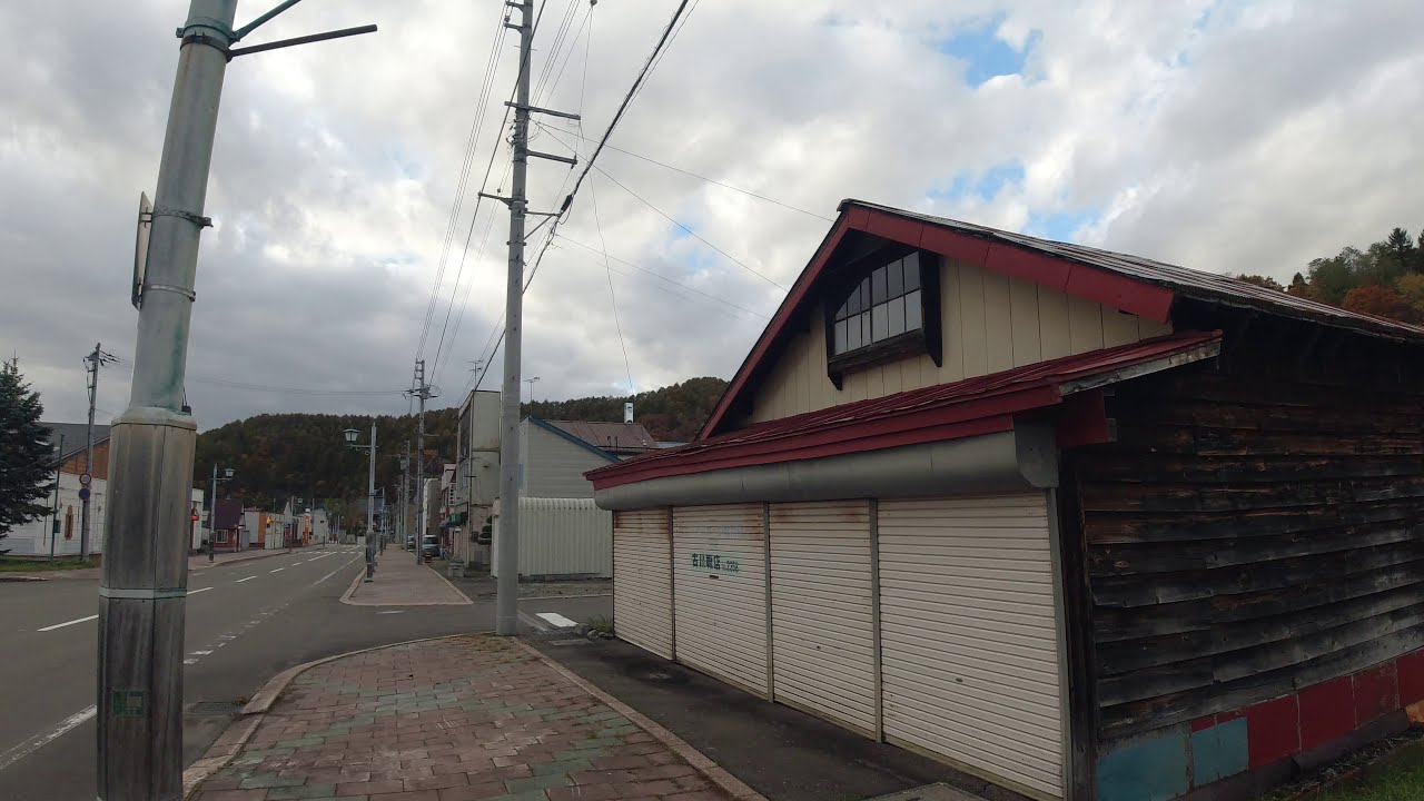 4K Walk Japan　歌志内市の本町通りを散歩　2020年10月