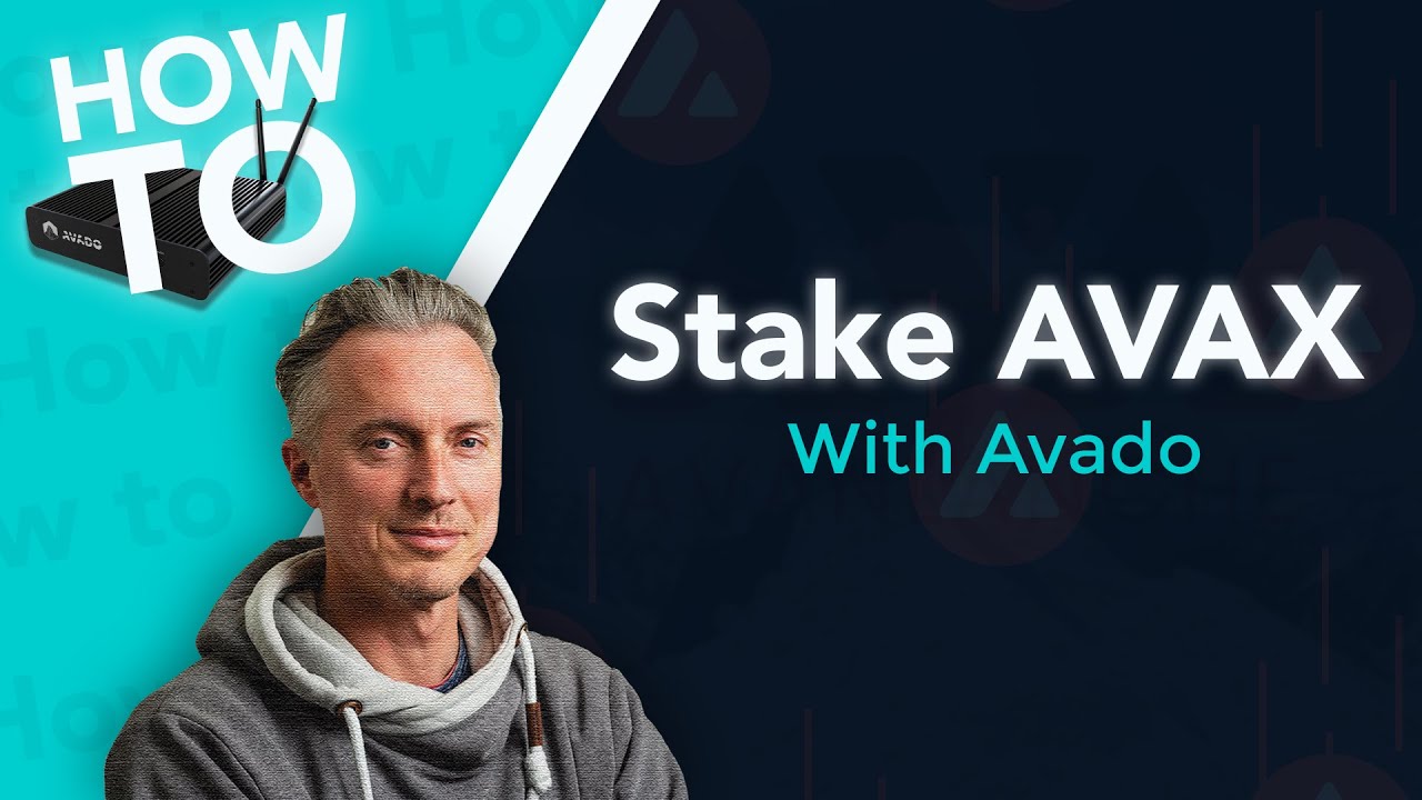 How to stake Avalanche (AVAX) on AVADO - super easy.