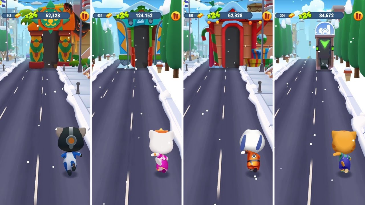 Talking Tom Gold Run: Astronaut Tom, Princess Angela, Kung Fu Hank, Talking Ginger (Android/iOS)