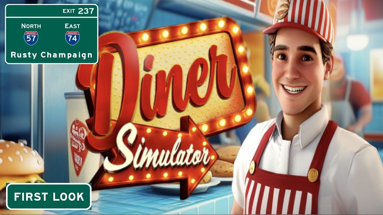 Первый взгляд на демо-версию Diner Simulator — бургеры, кофе и гонка на время!