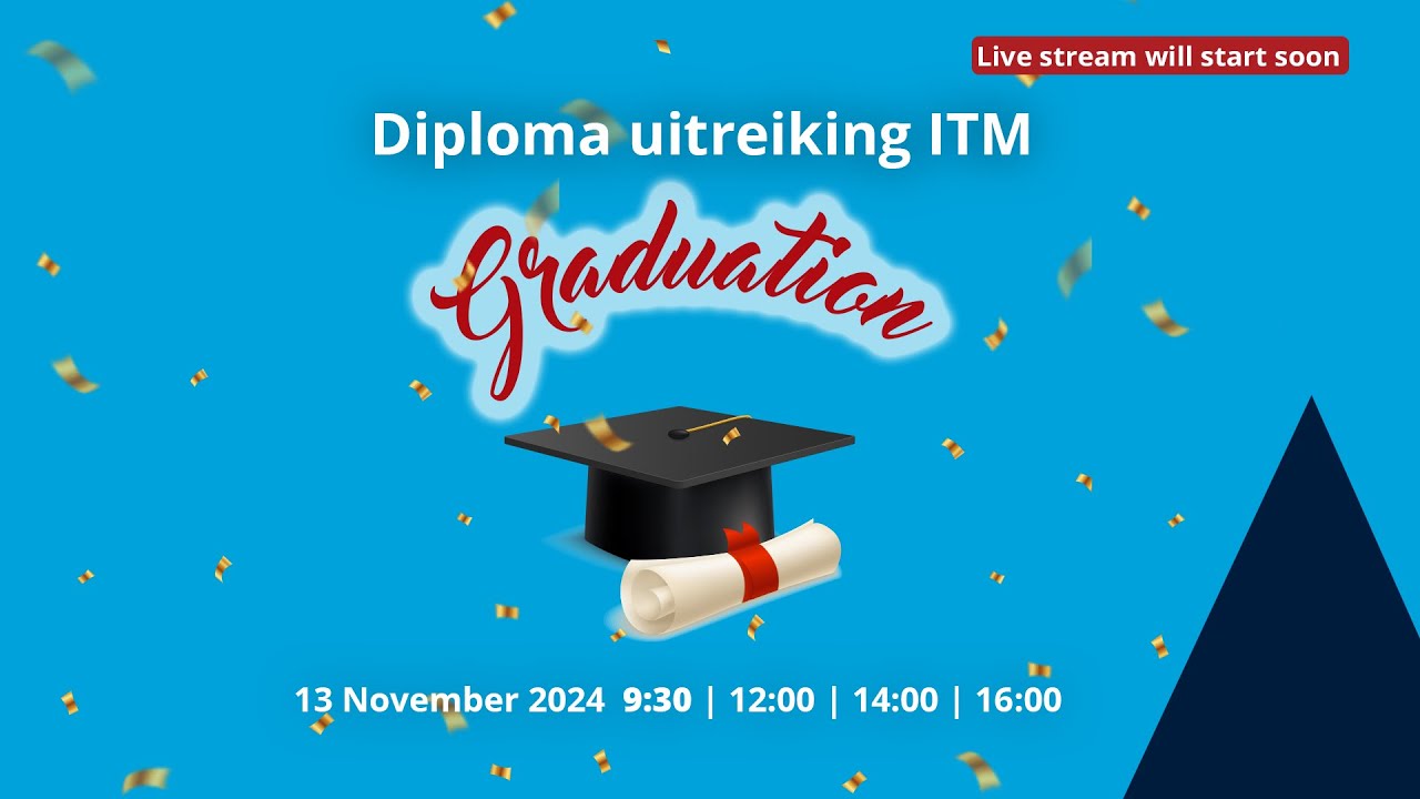 Diploma uitreiking ITM