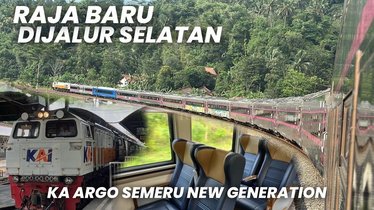 RAJA KERETA YANG BARU DIJALUR LINTAS SELATAN‼️Naik KA Argo Semeru Eksekutif Surabaya - Jakarta