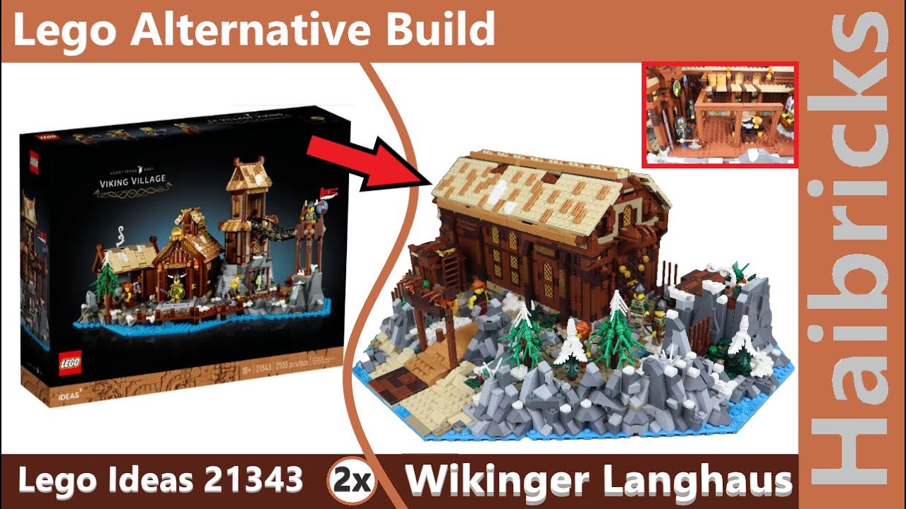 Lego Wikinger Langhaus! Lego Wikingerdorf / Viking Village 21343 | Alternative Build / MultiBuild