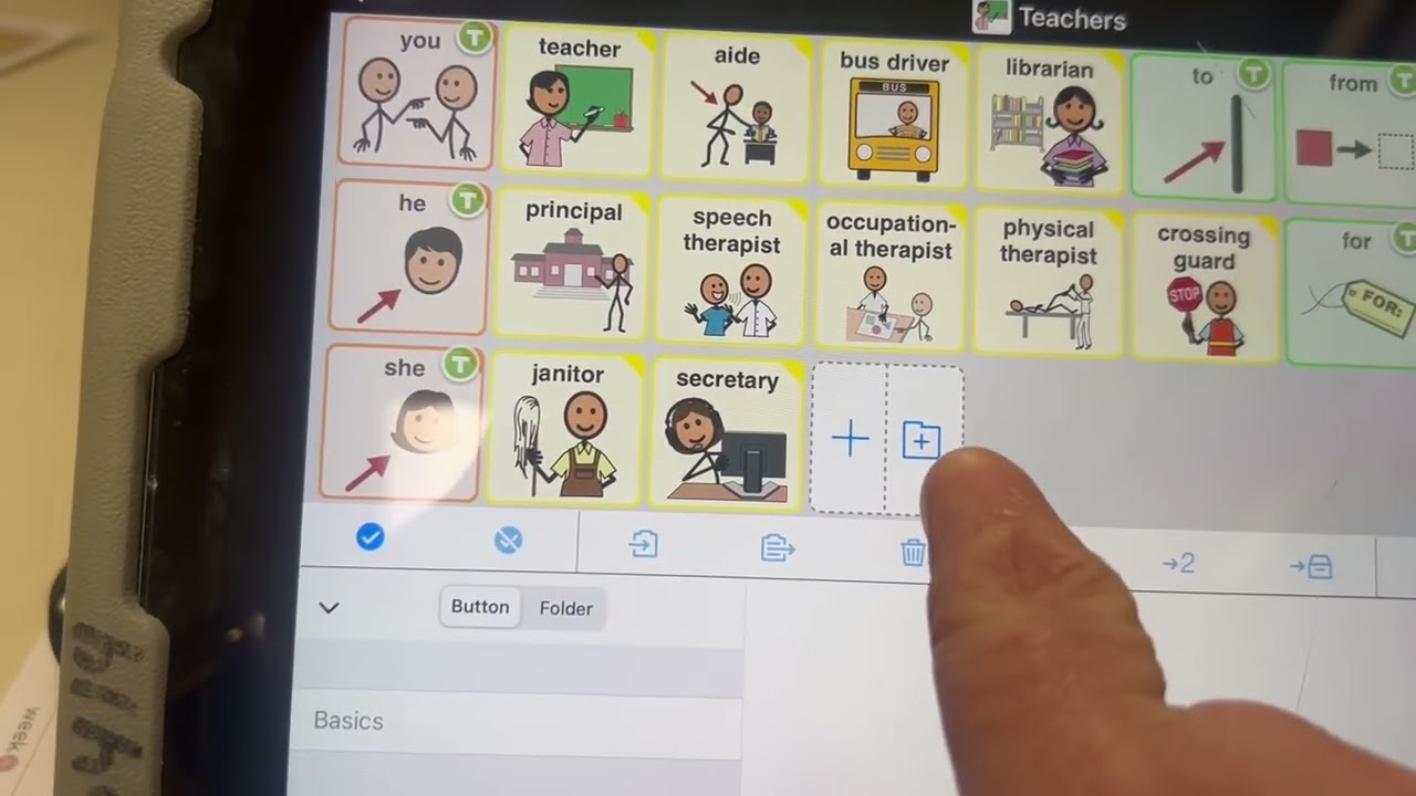 Proloquo2Go User Guide: Adding a button