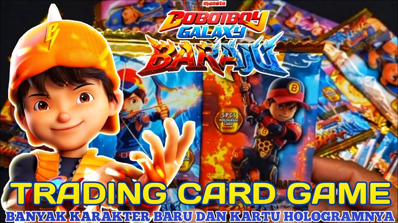 Kartu Boboiboy || Unboxing & Review Kartu Trading Card Game Boboiboy Baraju Dari DG