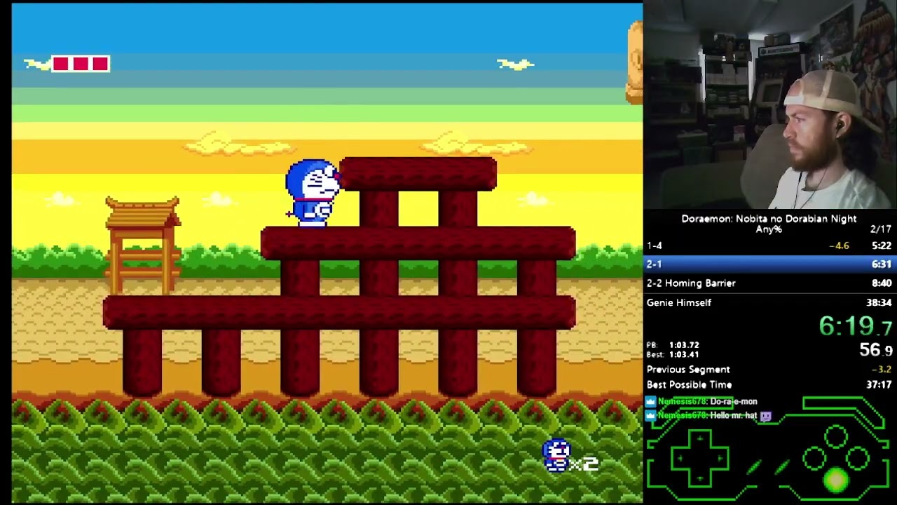 Doraemon: Nobita no Dorabian Night (PC Engine/TG16) Any% 36:49