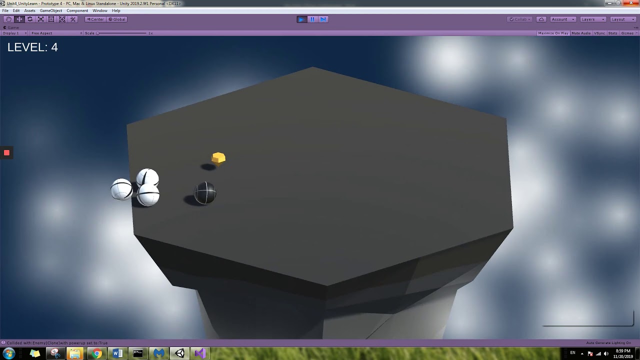 Sphere Collisions - Game Developed With Unity and C#