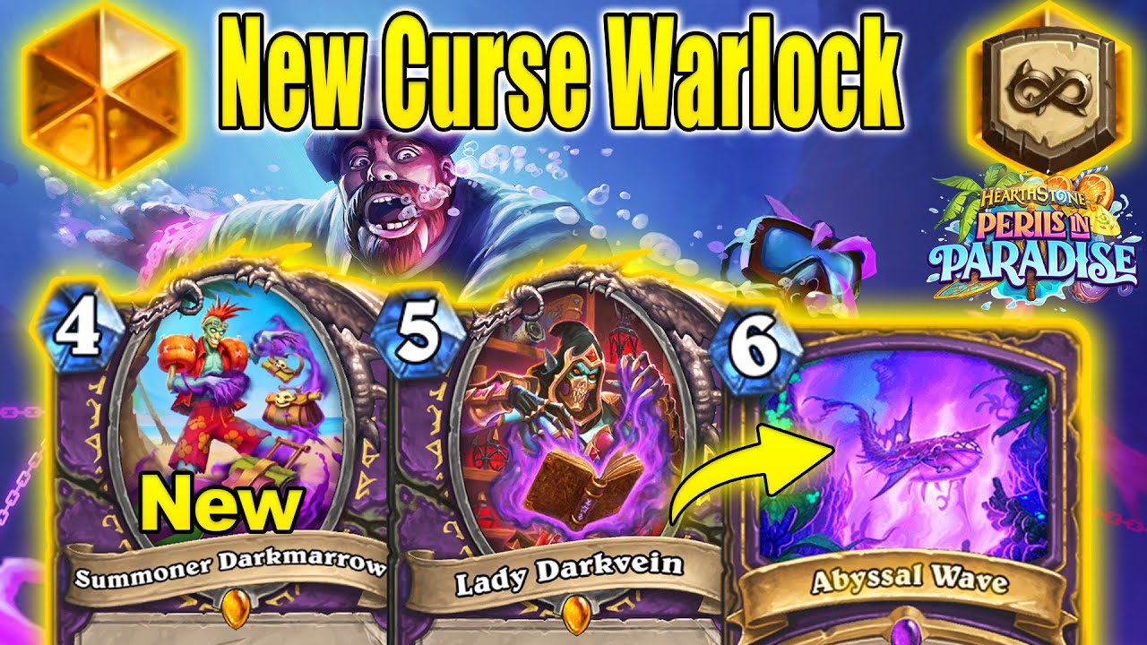 NEW Warlock Legendary Curse Warlock Deck Is Absolutely CRAZY At Perils in Paradise | Hearthstone