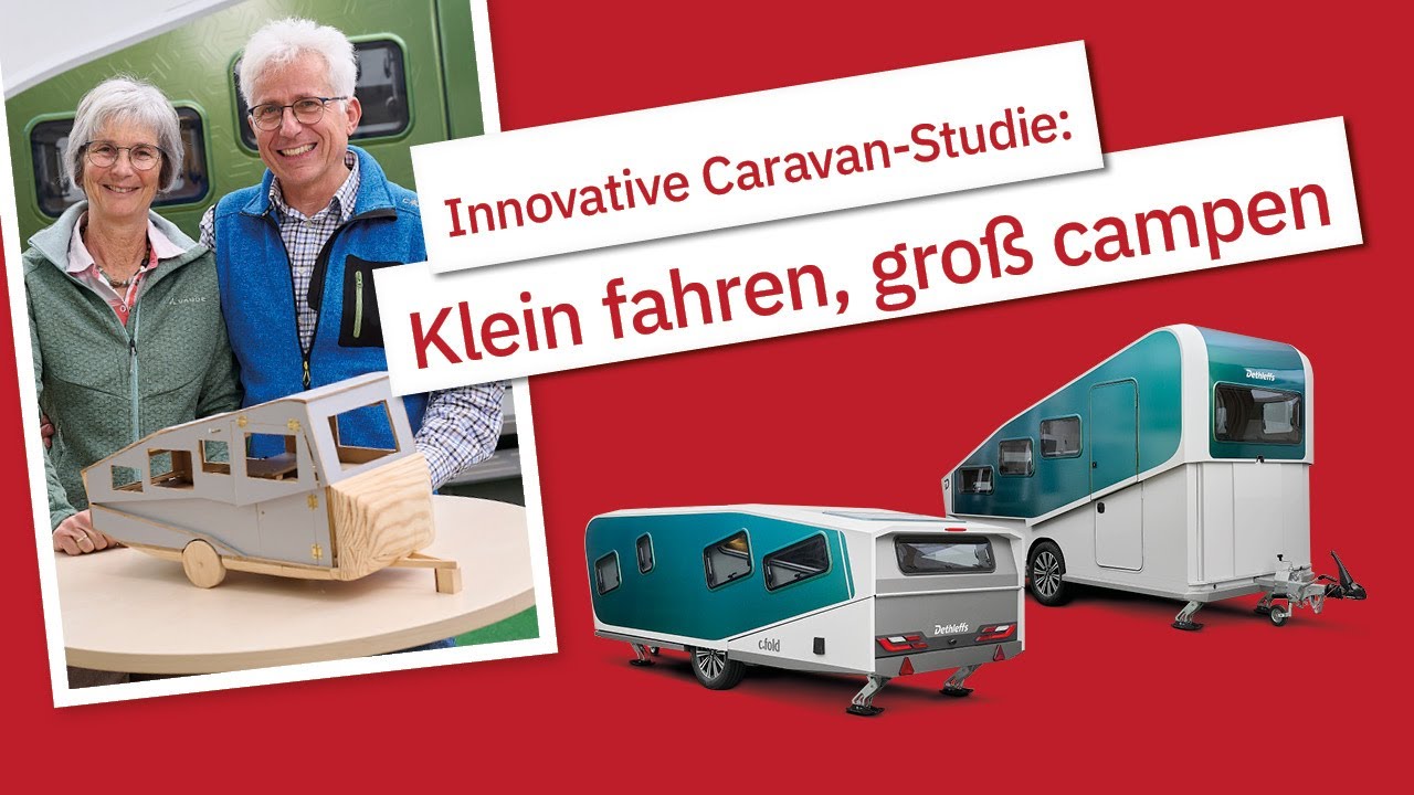 ⚡Innovative Caravan-Studie c.fold – klein fahren, groß campen für Elektrofahrzeuge 🔌