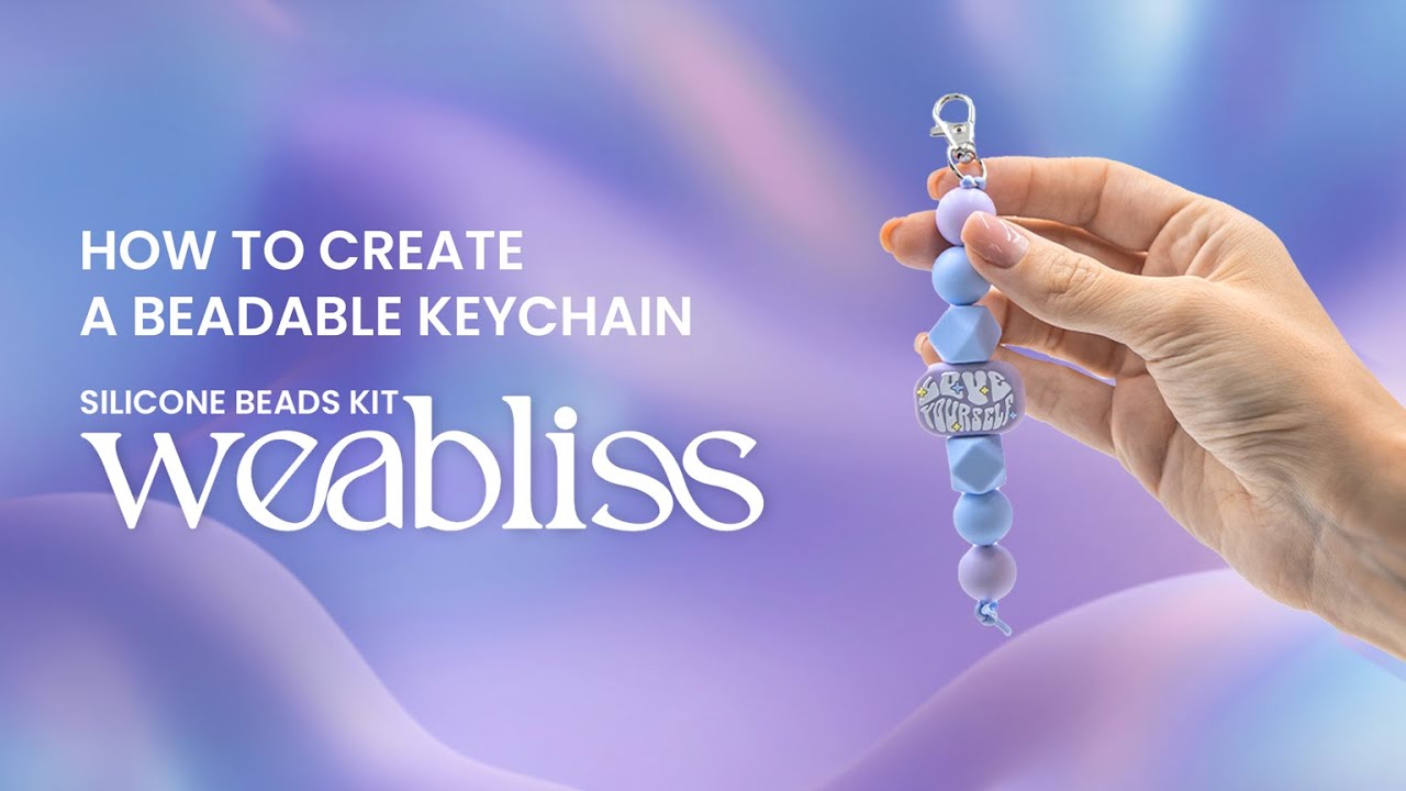 Easy DIY Guide: Create Your Own Beadable Keychain with WEABLISS Silicone Beads Kit!
