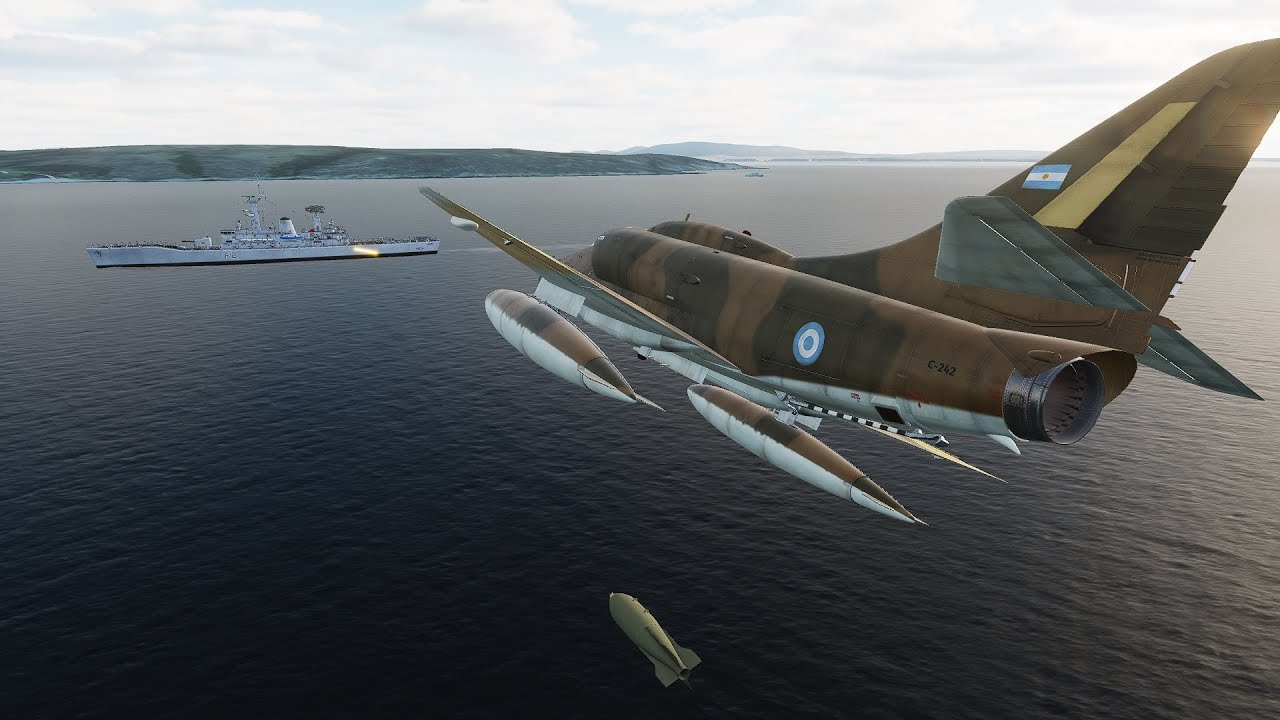 How Argentinian Pilots Bravely Attacked Royal Navy's HMS Antelope