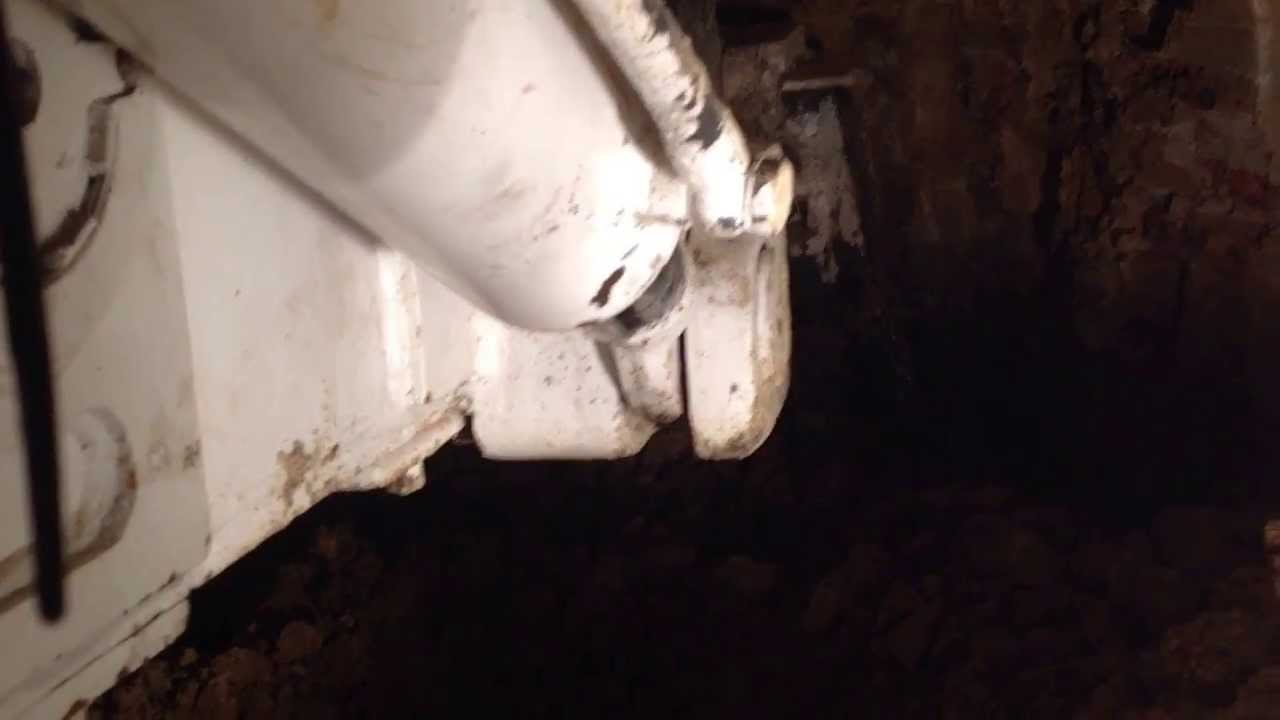 View inside backactor - pipejacking tunnel under A23