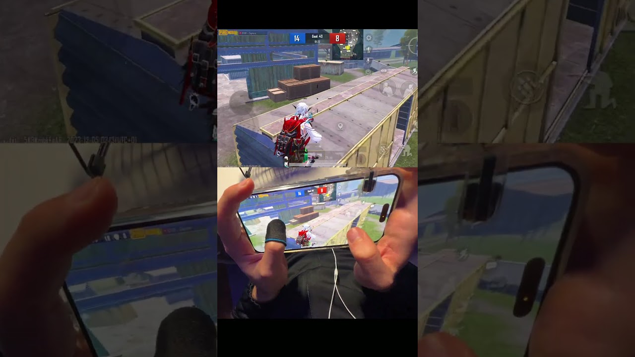 Handcam On Iphone 15 Pro Max 🔥  #pubgmobile #pubg #gaming #pubgmvip