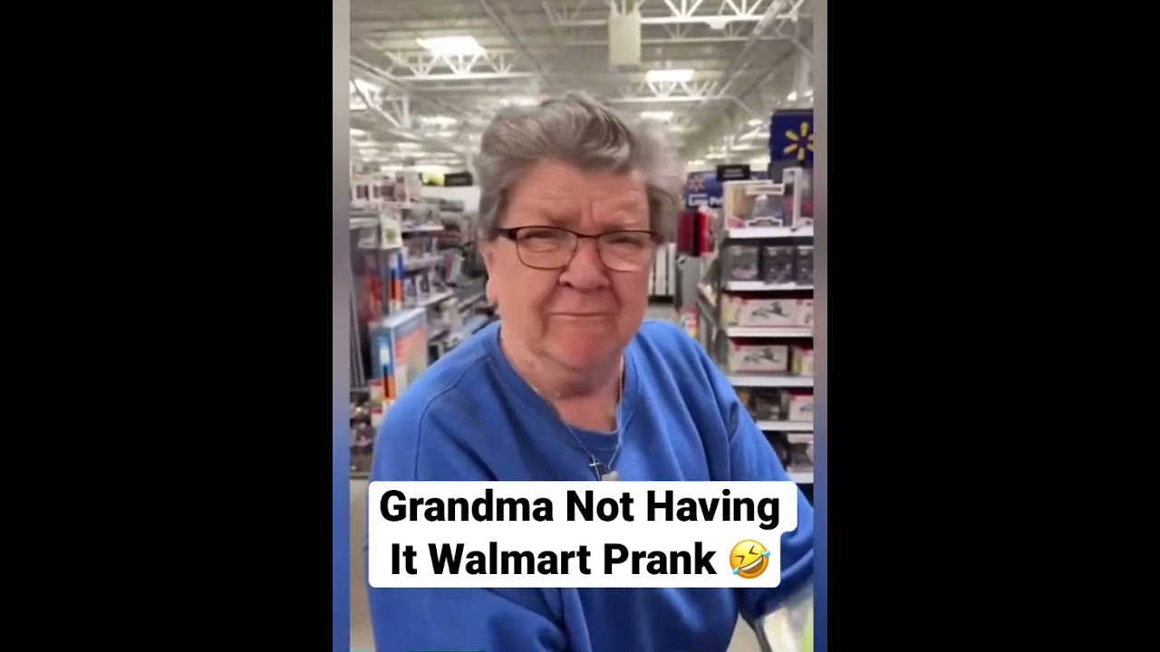 Grandma Not Having It Walmart Prank 🤣 #angrygrandma #funnyshorts #pranks #granny #shorts #viral