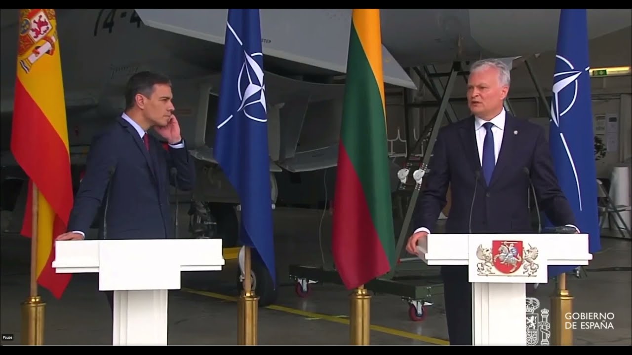 Caza espa&ntilde;ol sale a interceptar avi&oacute;n intruso en plena rueda de prensa en Lituania | Alpha Scramble