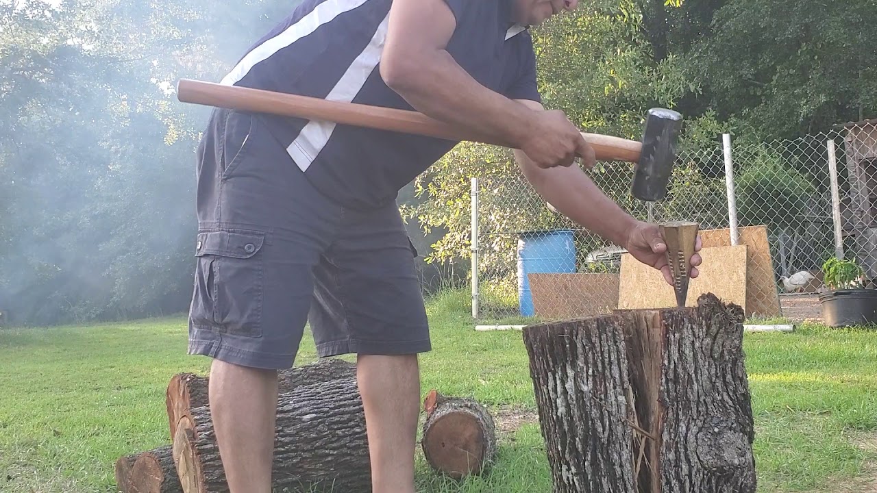 Cómo partir troncos para leña