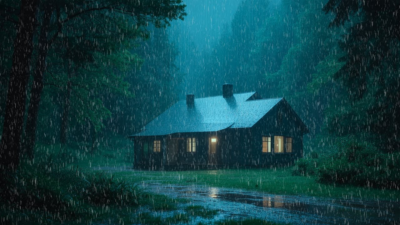 3 Minute Sleep Reset 🌧️ Thunderstorm on Tin Roof
