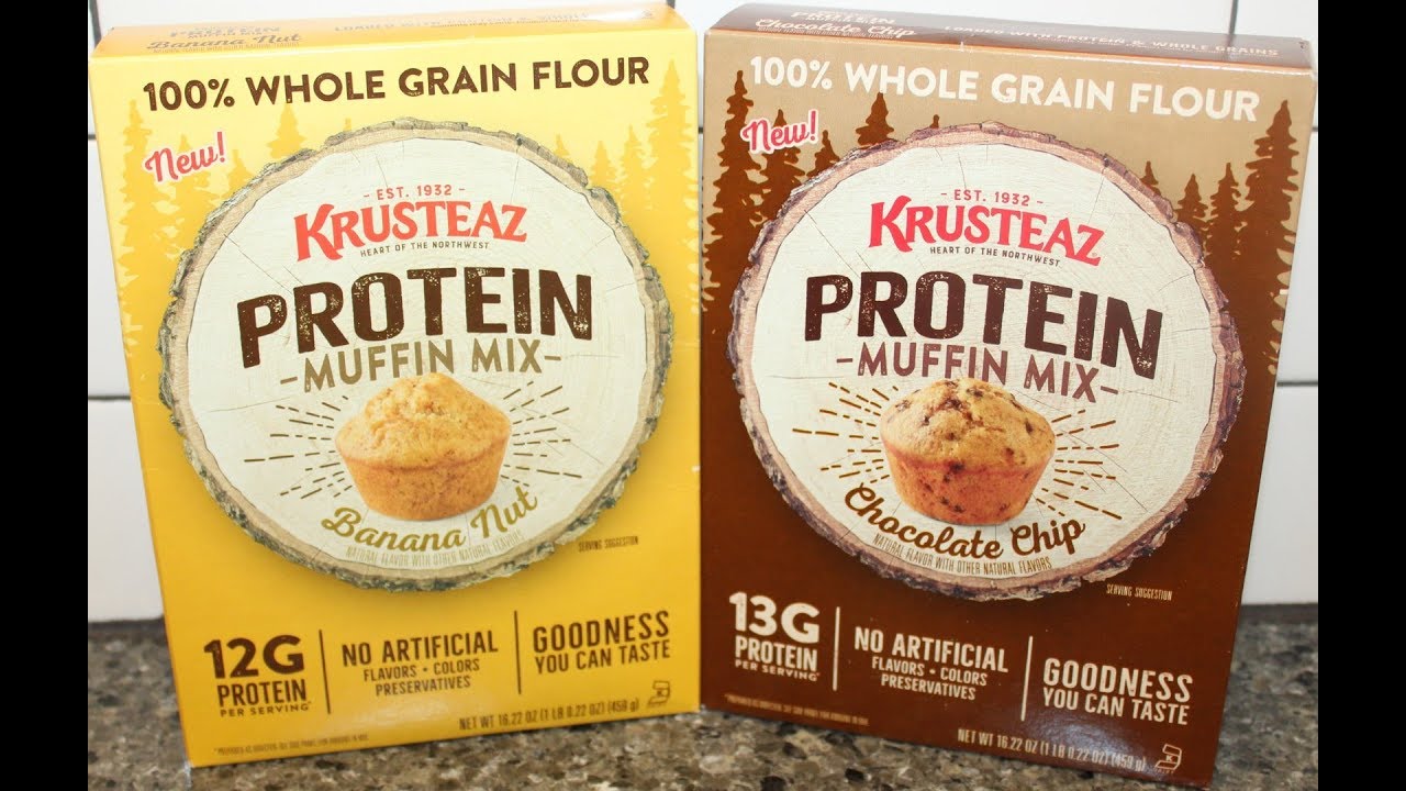Krusteaz Protein Muffin Mix: Banana Nut & Chocolate Chip Review