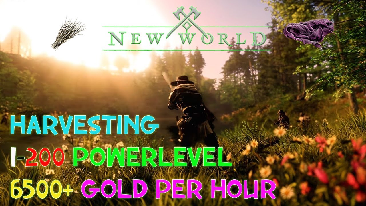 New World - 1-200 Harvesting Guide - 6500+ GP/Hr