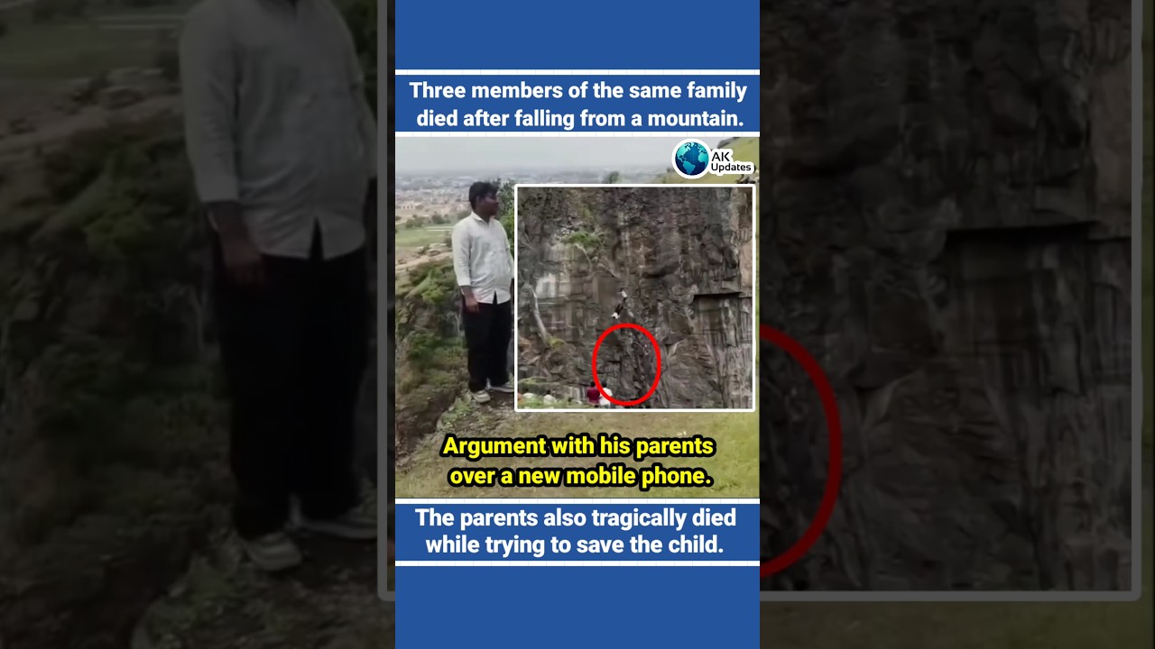 Teen & Parents Die in Maharashtra Hill Tragedy. #maharashtra #hilltragedy #chatrapatisambhajinagar