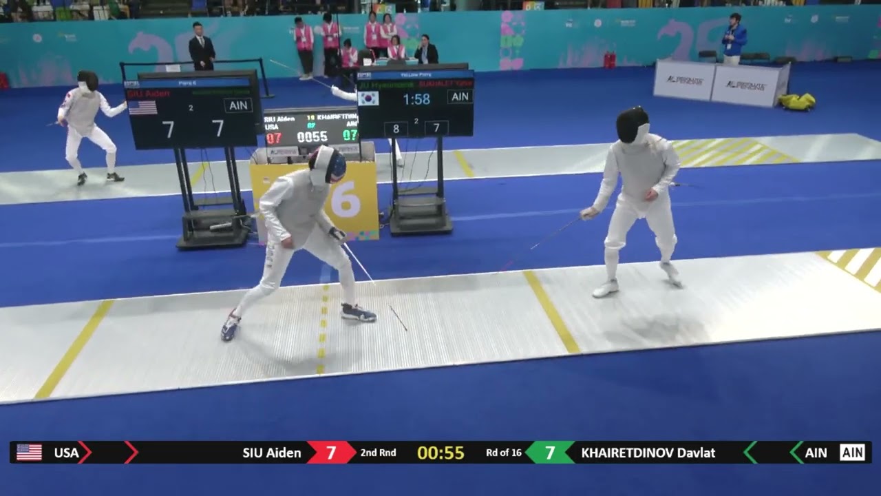 Wuxi Worlds 2025 CMF - L16 - Aiden Siu USA v Davlat Khairetdinov RUS