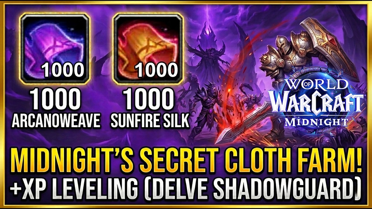 BEST Arcanoweave Farm Spot! Sunfire Silk + Tailoring Gold Farm in Voidstorm (WoW Guide)