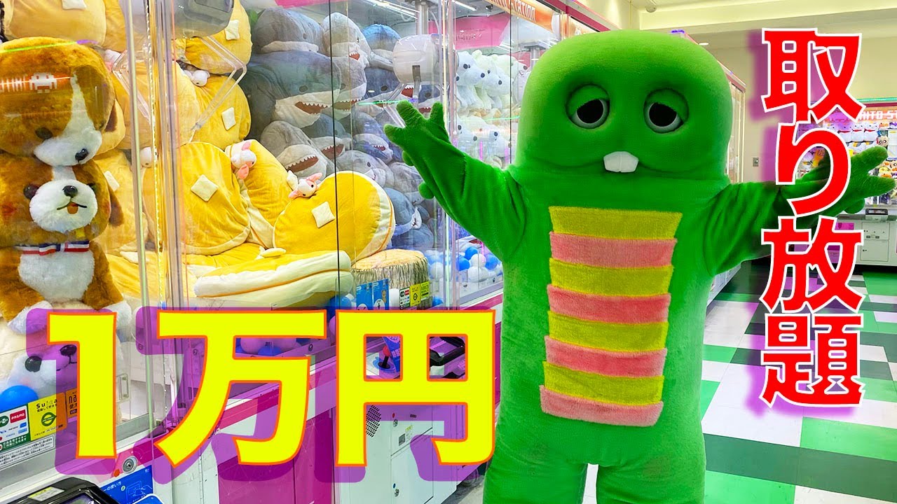 【クレーンゲーム】いくつ取れる？1万円で取り放題チャレンジ♪