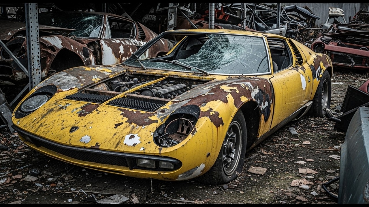 Extreme Restoration: Yellow Lamborghini Miura P400 1968 (ASMR Workshop)