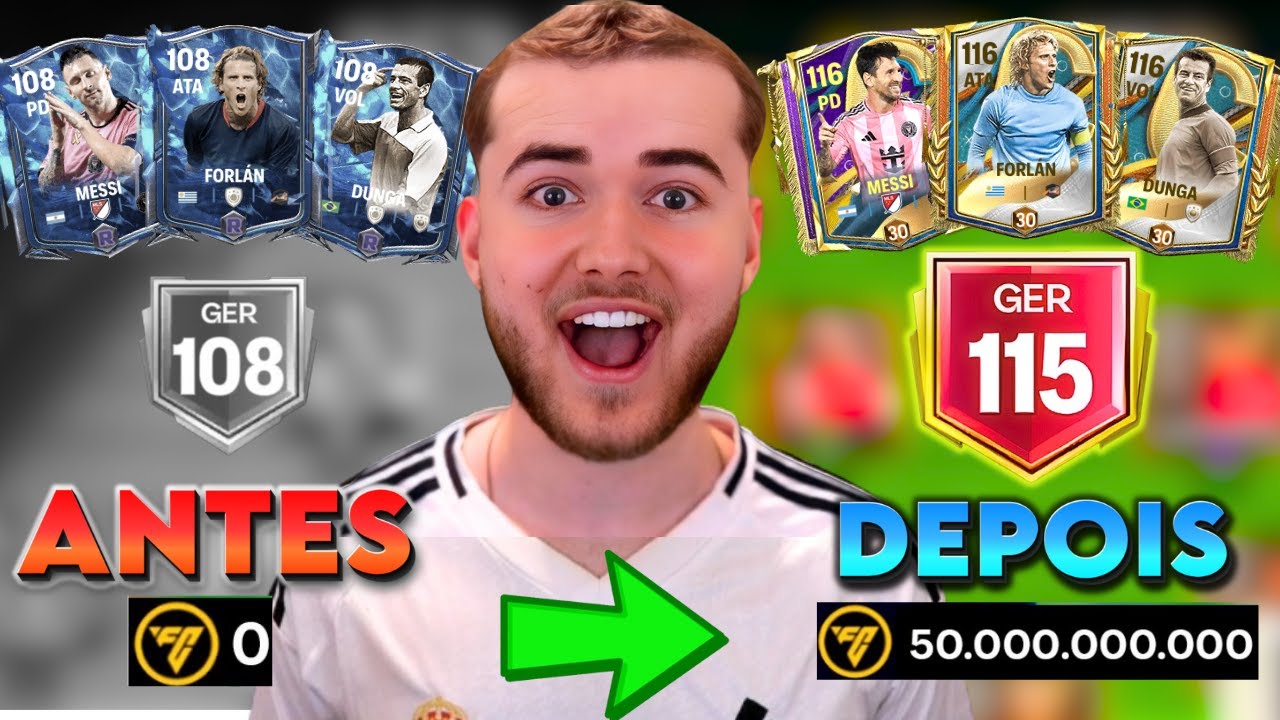 TRANSFORMA&Ccedil;&Atilde;O DE TIME pro INSCRITO do CANAL no FC MOBILE