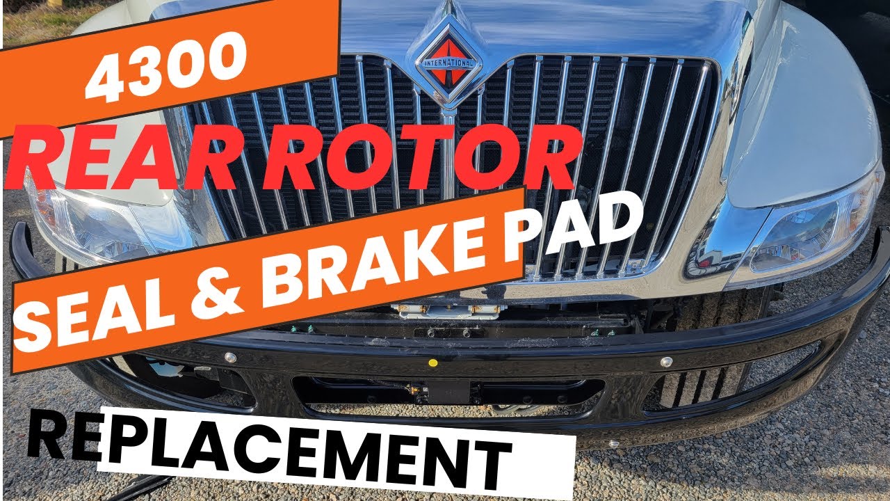International 4300 Rear Rotor Seal & Brake Pad Replacement