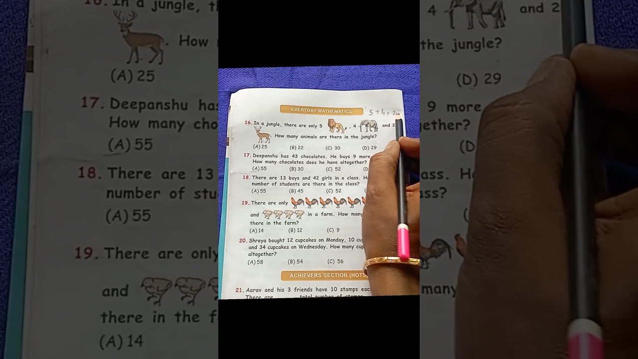 Class 1 math olympiad exam #class1olympiad #matholympiadforclass1 #howtosolveolympiadmathproblem