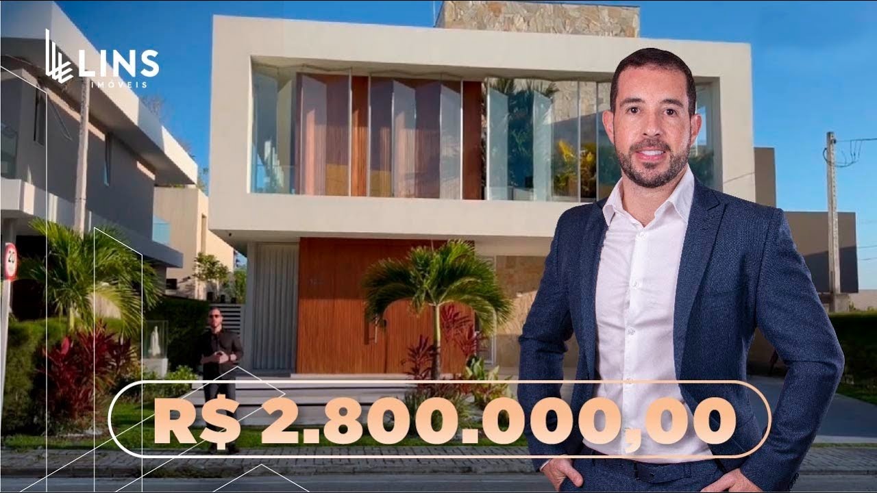 CASA DE LUXO À VENDA COM PORTEIRA FECHADA NO CONDOMÍNIO BOSQUE DE INTERMARES - CABEDELO/JOÃO PESSOA