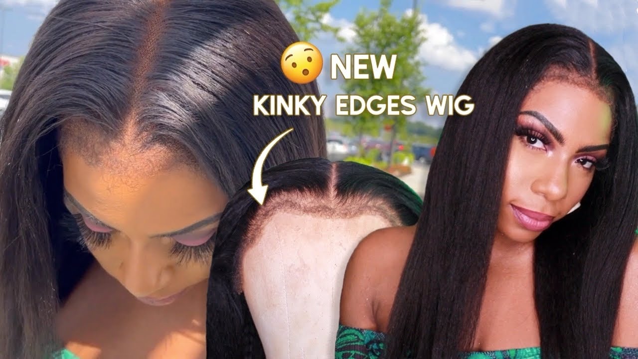 It's here! CURLY EDGES & KINKY BABY HAIRS! ✅ NEW Kinky Straight HD lace wig MOST NATURAL WIG Rpghair